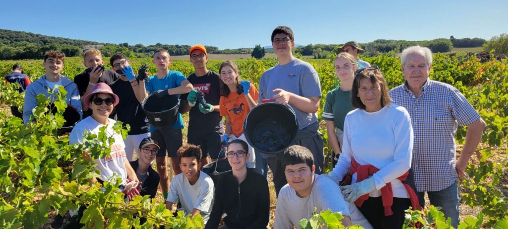 élèves section allemand vendanges