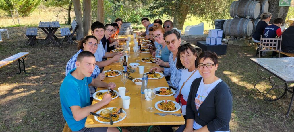 repas vendanges lycée chabrillan